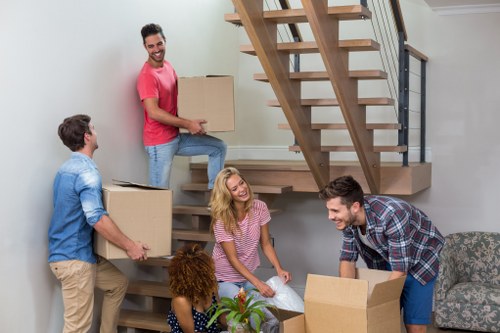 Moving team working on a residential move in Kentish Town