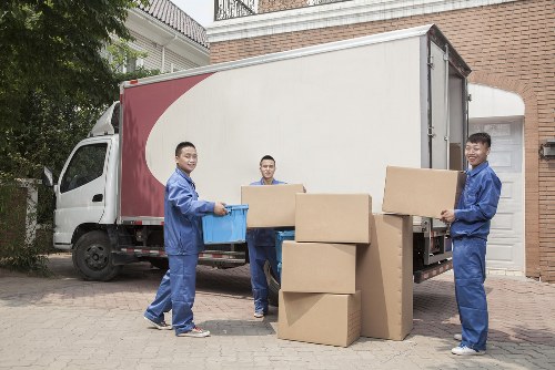 Unpacking boxes in a new Kentish Town property