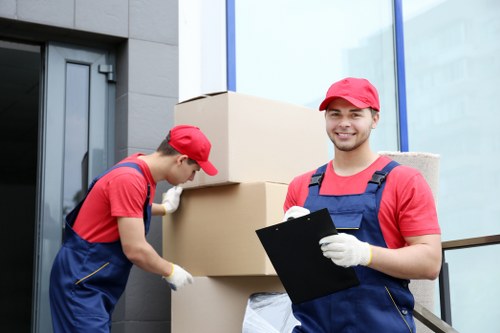 Commercial moving team planning a business relocation in Kentish Town
