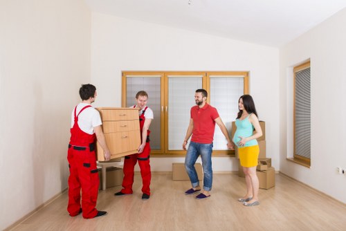 Removal van prepared for a house move near Kentish Town
