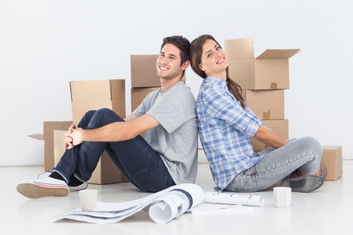 A Kentish Town home move with boxes, wrapped furniture, and careful organisation