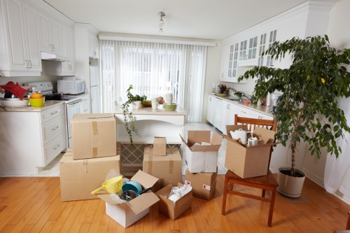 Local office moving team handling commercial relocation near Kentish Town streets
