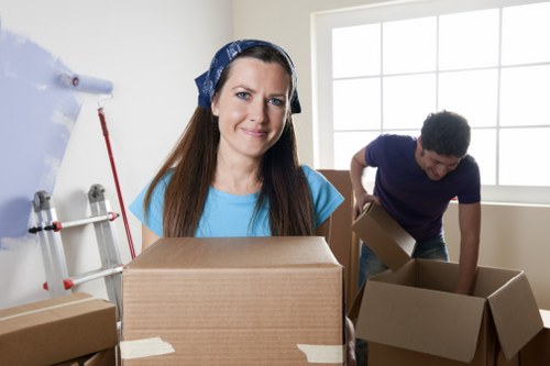 Man and van loading furniture for a Kentish Town home move