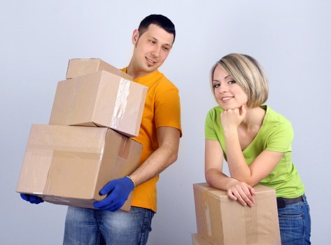Commercial move and office transport support with a van